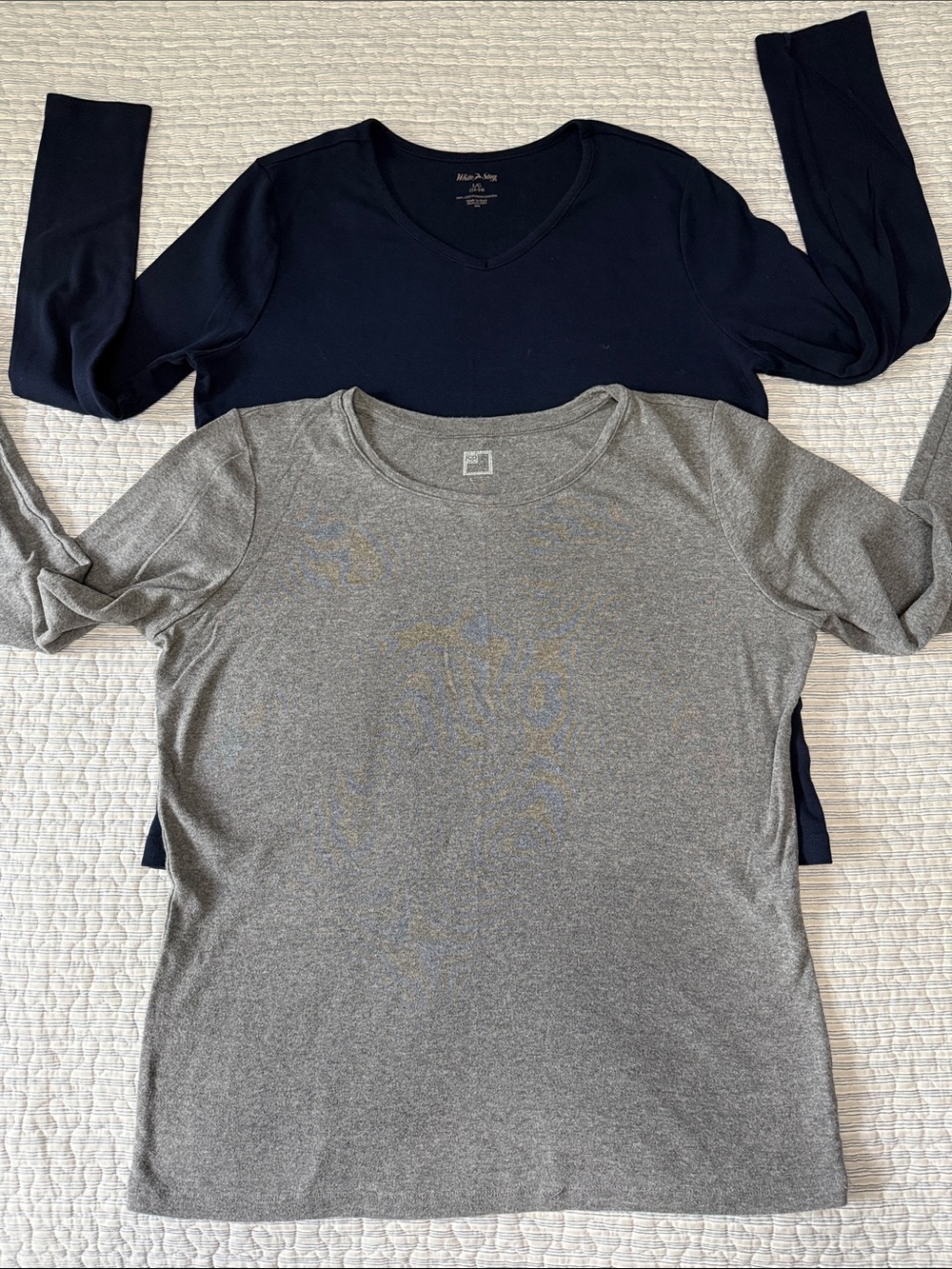 2-Pack Long Sleeve 100% Cotton T-Shirt